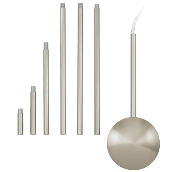 Conducto de cables EXTENTION EGLO níquel mate regulable 320–1570 mm para techo