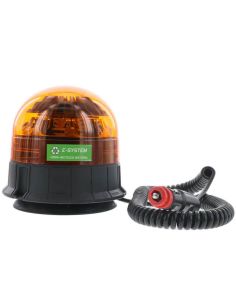 Rotativo LED ecológico ámbar magnético E-VENUS doble flash 12–24V ECE R65
