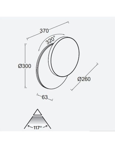 LED-Außenwandleuchte GOLETA mit...