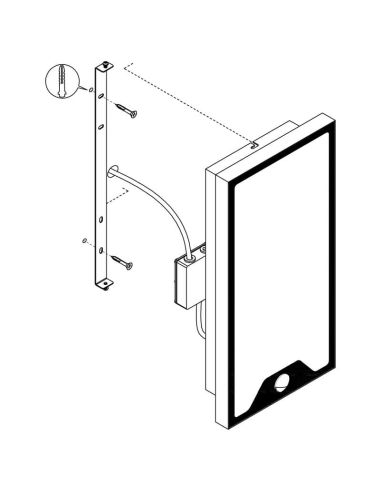 Applique LED de mur extérieur avec...