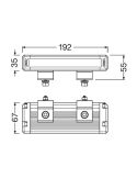 Medidas Barra LED mini largo alcance LEDriving LightBar VX180-SP SR 19,2Cm LEDDL122-SP SR Osram