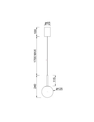 Plafonnier LED Suspendu Boule...