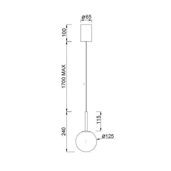 Plafonnier LED Suspendu Boule...