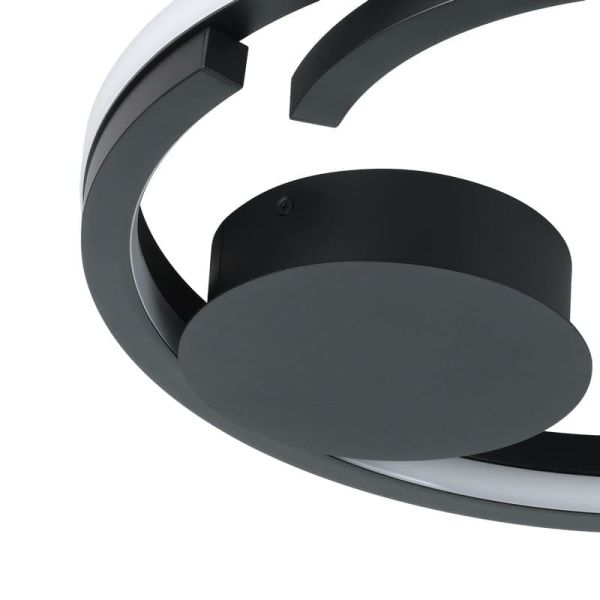 LED-Deckenleuchte schwarz MEZZOMONTE...
