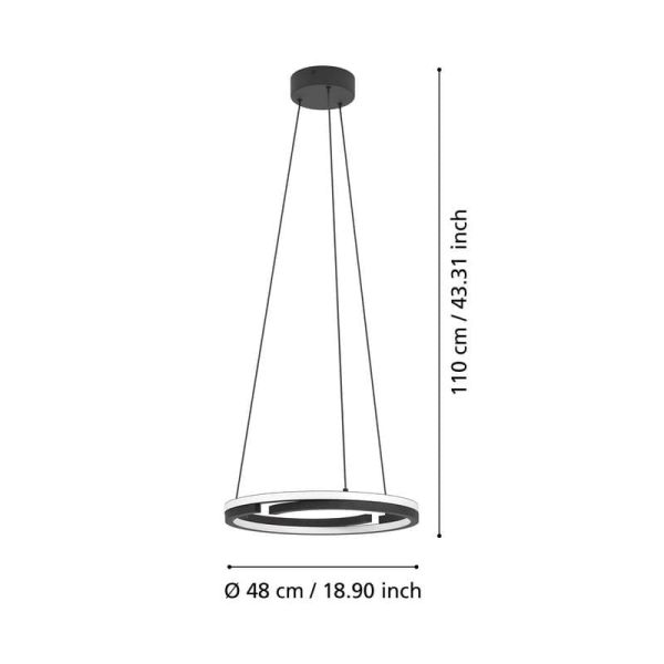 Suspension LED MEZZOMONTE, double...