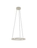 Lámpara colgante LED Eglo MEZZOMONTE regulable CCT 40W, 3200 lm, 2700-6500K con mando, color arena, Ø480 mm
