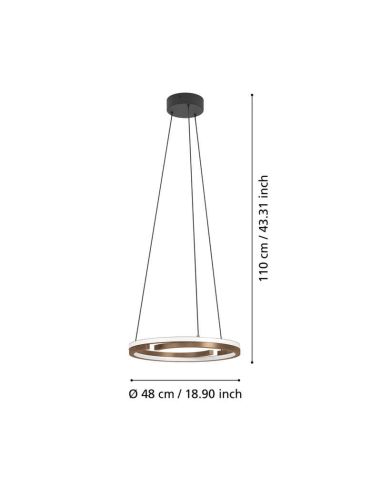Suspension LED MEZZOMONTE, dimmable,...