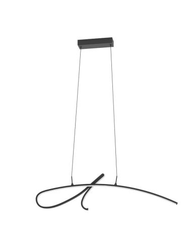 Lámpara colgante LED de diseño CARDONCITO negra y blanca 20W, 2400Lm, CCT 2700/4000/6500K, 955×70 mm
