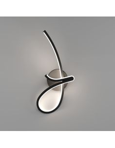 Aplique LED de pared de diseño CARDONCITO negro y blanco 12W, 1400Lm, CCT  2700/4000/6500K, 440×180 mm 2