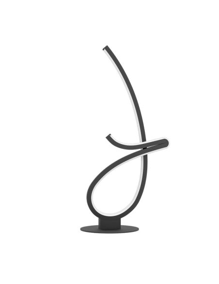 Lampe de table LED design CARDONCITO, noir et blanc, 12 W, 1 400 lm, température de couleur 2 700/4 000/6 500 K, 460 mm