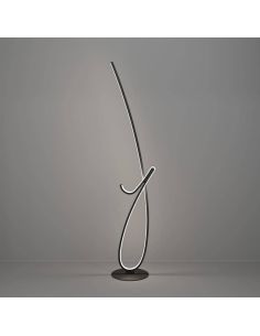 Lámpara de pie LED de diseño CARDONCITO 20W, 2400 lm, CCT 2700/4000/6500K, negra y blanca, 1300 mm 2