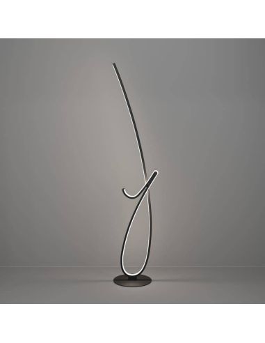 Lampadaire design LED CARDONCITO 20W, 2400 lm, température de couleur 2700/4000/6500K, noir et blanc, 1300 mm