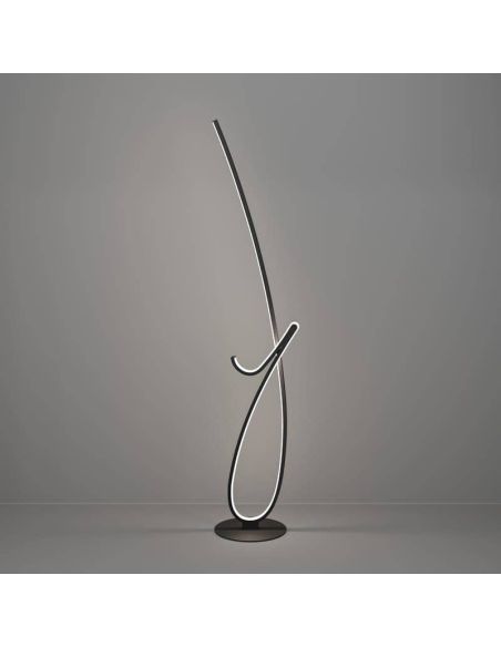 Lámpara de pie LED de diseño CARDONCITO 20W, 2400 lm, CCT 2700/4000/6500K, negra y blanca, 1300 mm