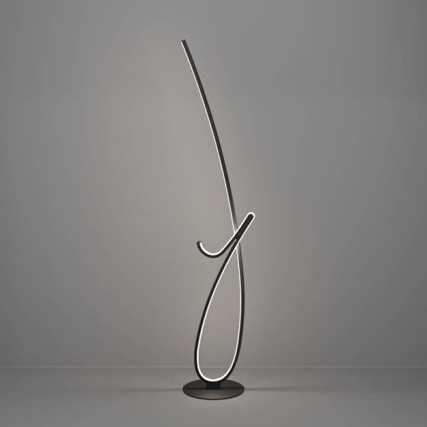 Luminária de chão de design CARDONCITO 20W LED, 2400 lm, temperatura de cor 2700/4000/6500K, preto e branco, 1300 mm