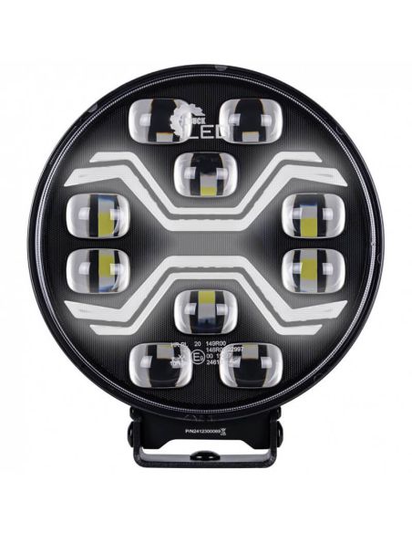 Faro LED X-SPIDER TOXIC L3440 con luz de carretera, posición y estrobo ámbar 12–24V