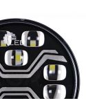 Faro LED X-SPIDER TOXIC L3440 con luz de carretera, posición y estrobo ámbar 12–24V