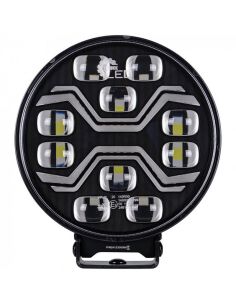 Farol de LED X-SPIDER TOXIC L3440 com luz alta, posição e estrobo âmbar 12–24V