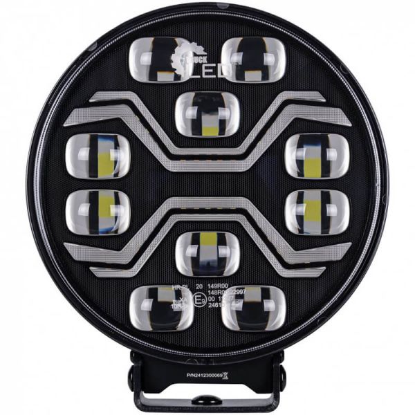 Faro LED X-SPIDER TOXIC L3440 con luz de carretera, posición y estrobo ámbar 12–24V