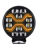 Faro LED X-SPIDER TOXIC L3440 con luz de carretera, posición y estrobo ámbar 12–24V