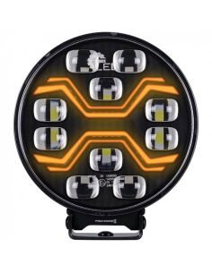 Farol de LED X-SPIDER TOXIC L3440 com luz alta, posição e estrobo âmbar 12–24V 2