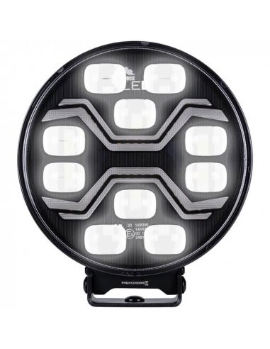 Phare LED X-SPIDER TOXIC L3440 avec feux de route, feu de position et stroboscope ambre 12–24 V