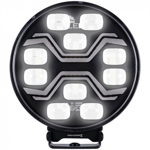 Faro LED X-SPIDER TOXIC L3440 con luz de carretera, posición y estrobo ámbar 12–24V