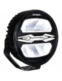 Phare rond à LED X-SPIDER NINJA 9" avec feux de route, feu de position et stroboscope ambre