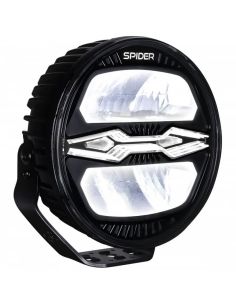 Farol redondo de LED X-SPIDER NINJA de 9 polegadas com luz alta, luz de posição e estrobo âmbar. 2