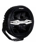 Faro LED X-SPIDER NINJA redondo 9” con luz de carretera, posición y estroboscopico ámbar