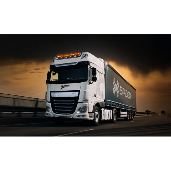 Phare de camion rond à DEL X-SPIDER NINJA 9" avec feux de route, feux de position et stroboscope ambre