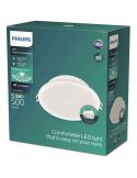 Downlight LED empotrable redondo MESON 5,5W 3000K/4000K/6500K 500/550Lm blanco, Ø90mm - corte Ø80mm