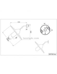 Applique murale extérieure BRENTA anthracite E27 IP44, design vintage moderne 2