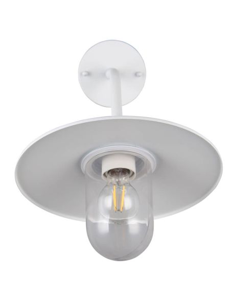 Aplique exterior blanco BRENTA E27 IP44 para fachadas y terrazas 201760142 Trio lighting