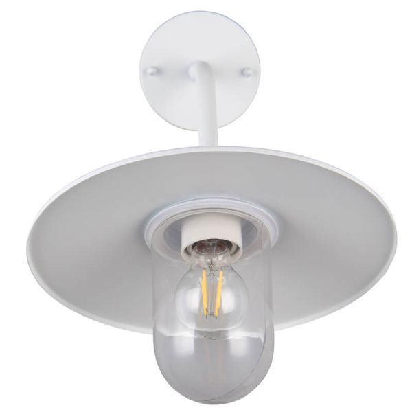 Aplique exterior blanco BRENTA E27 IP44 para fachadas y terrazas 201760142 Trio lighting