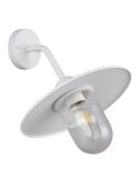 Aplique exterior blanco BRENTA E27 IP44 para fachadas y terrazas