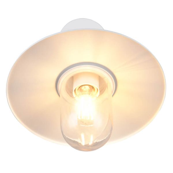 BRENTA E27 IP44 luminária de parede externa branca para fachadas e terraços 201760142 Trio lighting