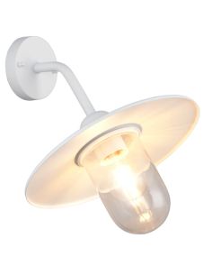 Aplique exterior blanco BRENTA E27 IP44 para fachadas y terrazas 2