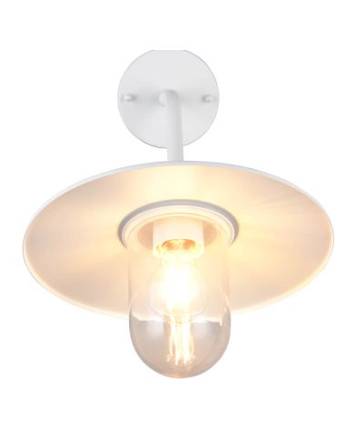 Aplique exterior blanco BRENTA E27 IP44 para fachadas y terrazas 201760142 Trio lighting