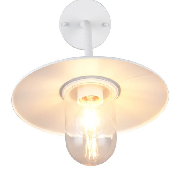 Aplique exterior blanco BRENTA E27 IP44 para fachadas y terrazas 201760142 Trio lighting