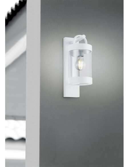 Aplique exterior blanco SAMBESI encendido automático E27 IP44 204160131