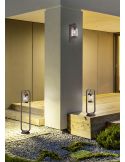 Aplique exterior SAMBESI antracita con sensor crepuscular E27 IP44