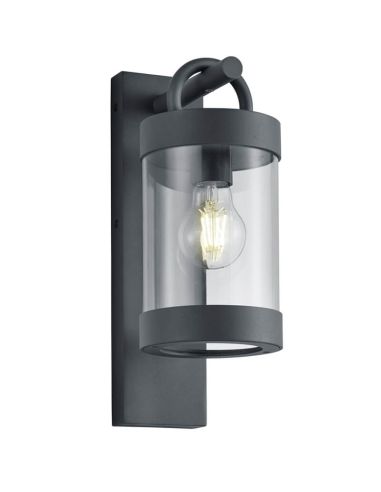 Aplique exterior SAMBESI antracita con sensor crepuscular E27 IP44