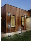 Aplique exterior SAMBESI antracita con sensor crepuscular E27 IP44