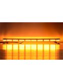 Barre de signalisation LED ambre 360° 30" avec télécommande, homologuée ECE R65 TA2, 12/24 V