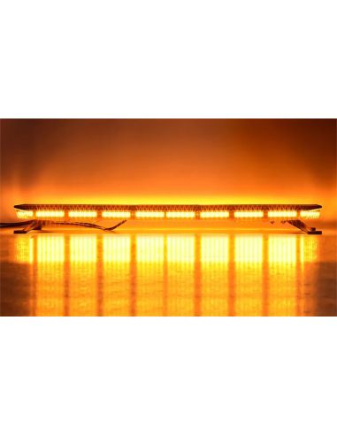 Barra LED de advertencia ámbar 360º 30” con mando homologada ECE R65 TA2 12/24V