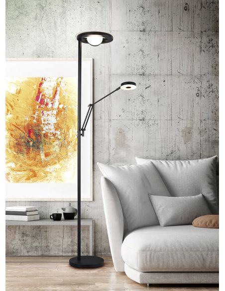 Lámpara de pie con intensidad regulable Barrie Trio Lighting