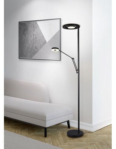 Ambiente Lámpara de pie con intensidad regulable Barrie Trio Lighting