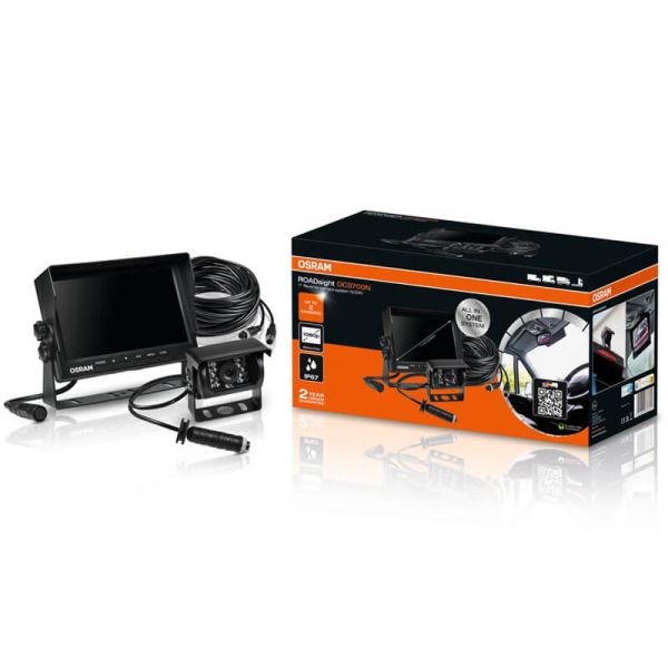 Kit completo cámara de marcha atrás con cable +monitor 7" AHD, ROADsight OCS700N, 1080p, 120º, 12/24V