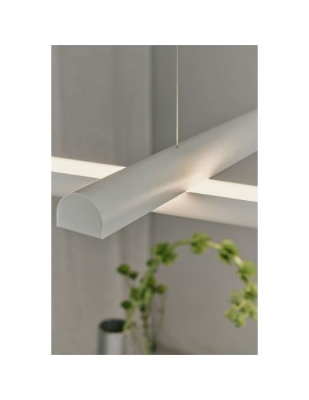 Lámpara suspensión modular LED DIVI Initial blanca con luz directa 13,5W 3000K 1650Lm 115º , 1200mm