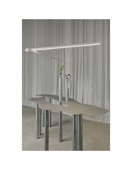 Luminária de suspensão modular DIVI Direct Initial & End em LED, branca, 13,5 W, 3000 K, 1650 lm, 115º, 1200 mm